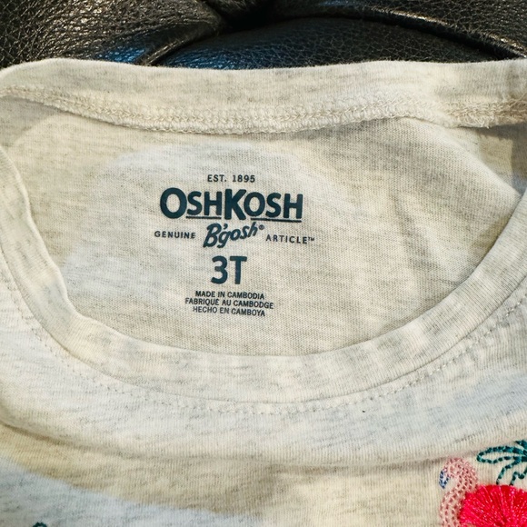Oshkosh Flamingo T-Shirt 3T - Picture 3 of 3